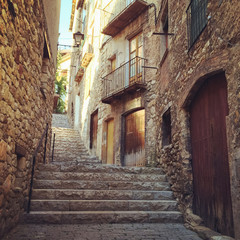 Historic town of Baga in Catalonia