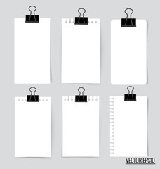 Collection of various white note papers, ready for your message.