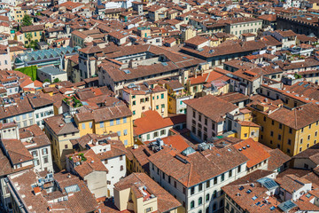 Fototapeta na wymiar Aerial view of city building - Florence - Italy