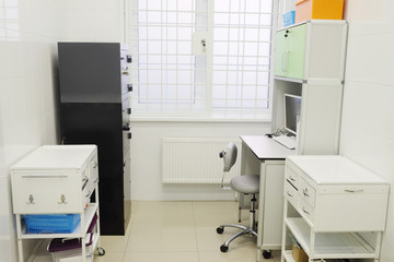 Interior of a doctor office