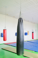 Interior of a boxing hall