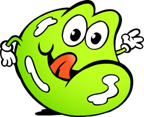 Vector illustration of an Happy Wine Gum