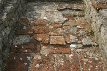 Roman villa floor tiles