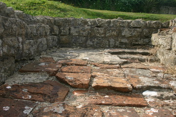 Roman villa floor tiles