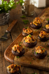 Homemade Sausage Stuffed Mushrooms