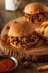 Homemade BBQ Sloppy Joe Sandwiches