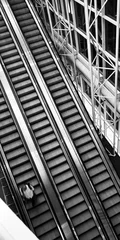 Papier Peint photo autocollant Aéroport Airport Architecture Escalator Movement