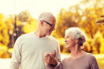 senior couple in park