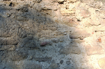 Old Brown Bricks Wall Pattern.