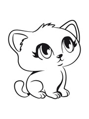 Cat small young sweet loving