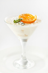 tiramisu with orange cream