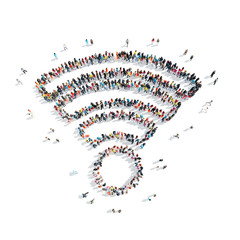 people  shape  Wi fi isolated