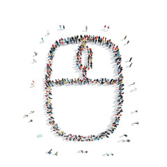 people shape mouse computer