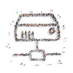 people shape  abstract symbol