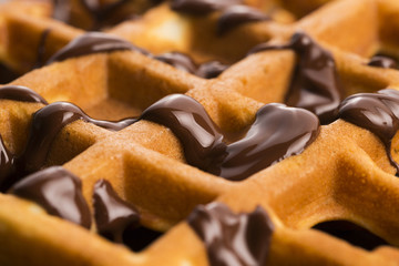 waffles with chocolate