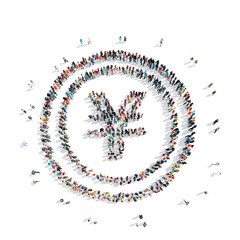 people  shape  sign  yuan money