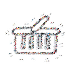people  shape  basket cartoon