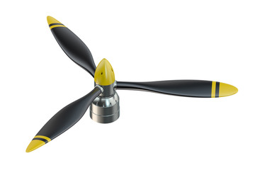 Airplane propeller with 3 blades © alexlmx