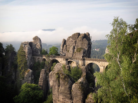 Bastei Bridge In Saxon Switzerland