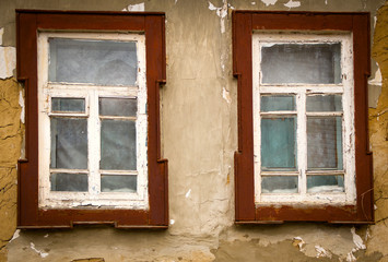 Obraz na płótnie Canvas Old vintage wooden window