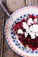 Salad with beets and feta