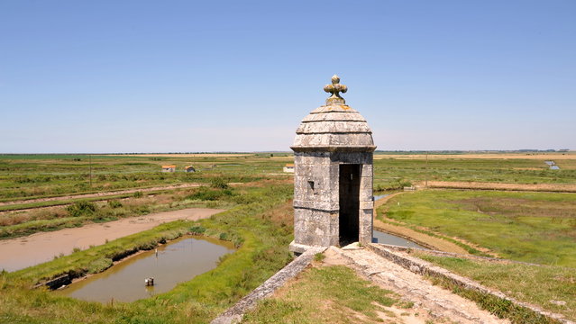 Brouage, l'&eacute;chauguette et les marais