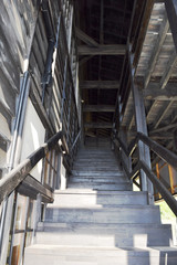 木造家屋の階段