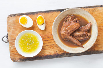 Five spice stew Chicken wings and Fragrant eggs