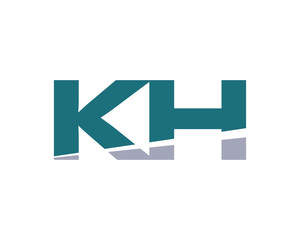 KH Letter Logo Modern