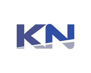 KN Letter Logo Modern