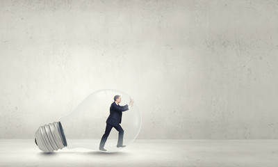 Obraz premium Inside light bulb