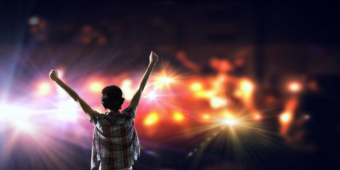 Performer on stage