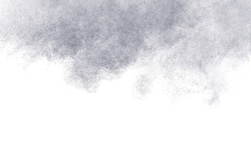 Abstract steam on a white background.