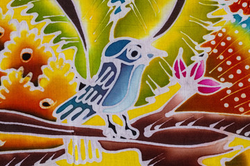 Fototapeta premium Batik style fabric