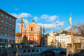 Fototapeta na wymiar Ljubljana, capital of Slovenia