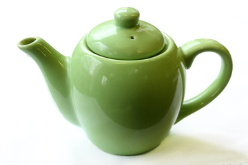 陶器のティーポット