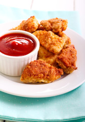 Homemade chicken nuggets