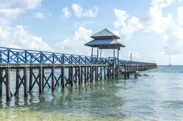 Jetty with beautiful beach