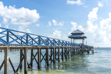 Jetty with beautiful beach