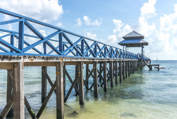 Jetty with beautiful beach