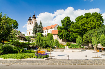 Fototapeta na wymiar Benedictine abbey in Tihany, Hungary