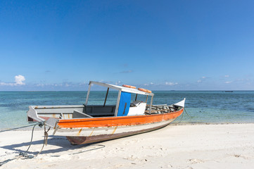 Boat at seashore