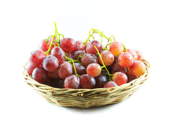 grapes in basket