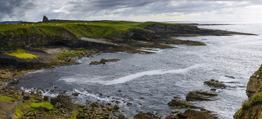 Panorama Mullaghmore with beautiful cliffs and coastline in Sligo, Ireland