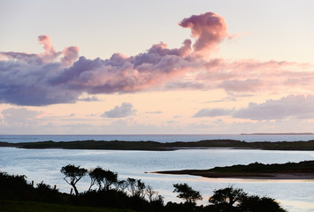 Sunset on the coast in the county of Sligo, Ireland