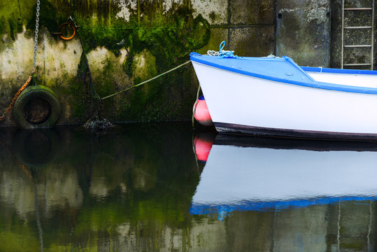 Fishing boat in the old port  Ragnly, Sligo, Ireland
