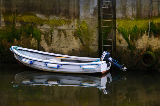 Fishing boat in the old port  Ragnly, Sligo, Ireland