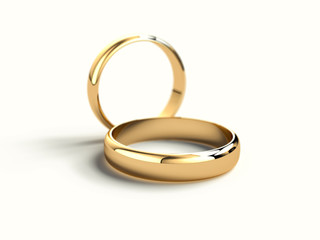 Gold wedding rings