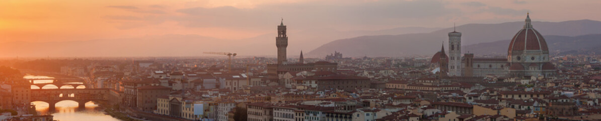 Fototapeta premium Panoramic view of Florence - Tuscany, Italy
