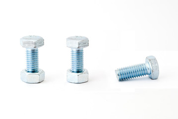 Two bolts with female screws and one without it
